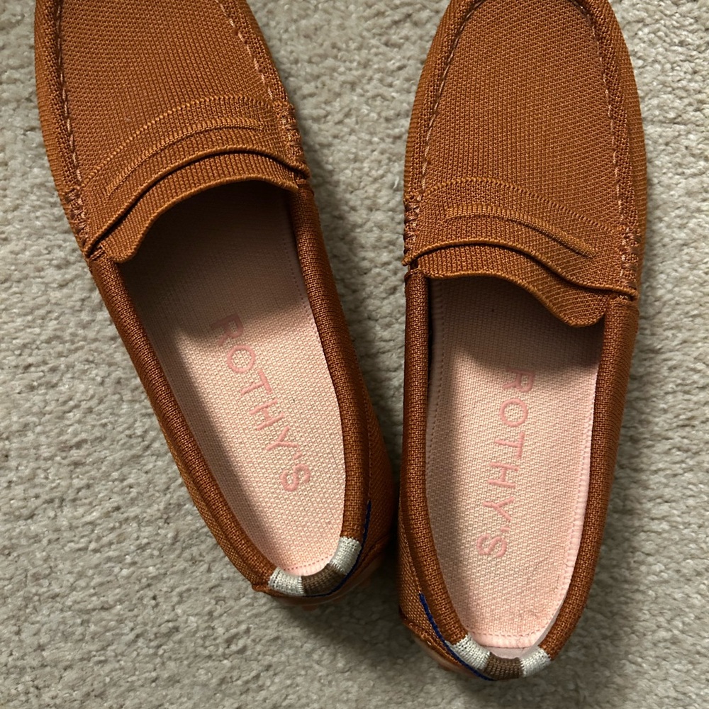 Rothy's Rust Brown Loafers